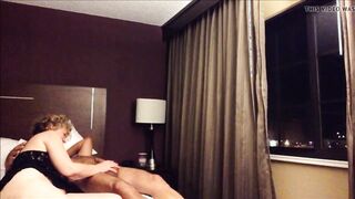 Old big ass wife fucked from behind in the hotel room